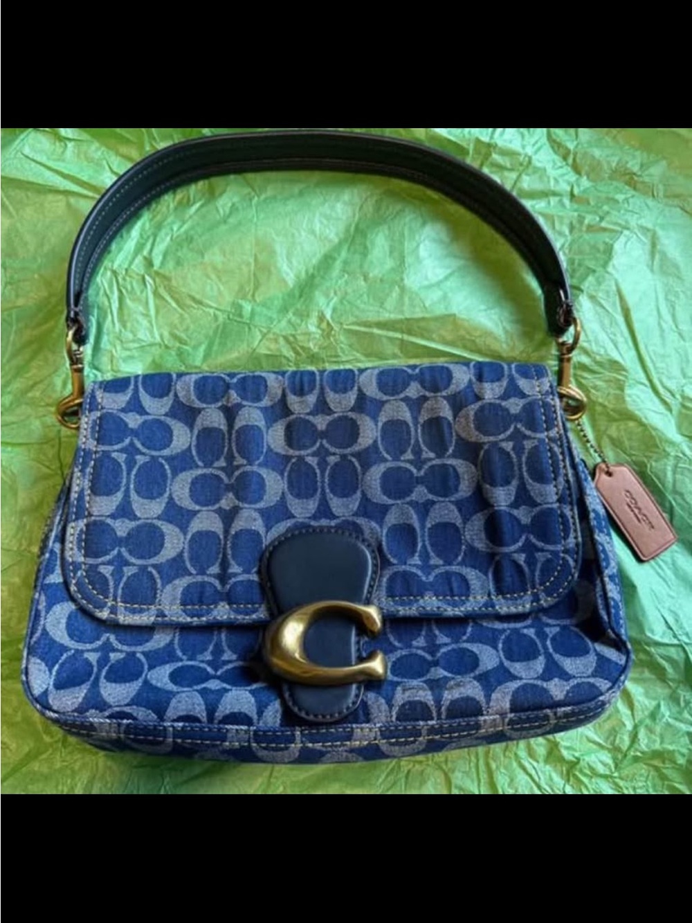 Coach Soft Tabby Denim Purse